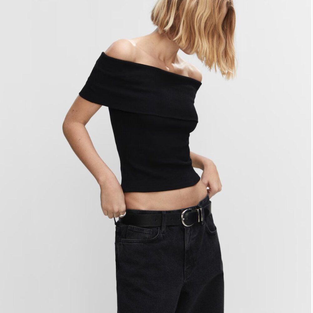 Mango Off-shoulder top